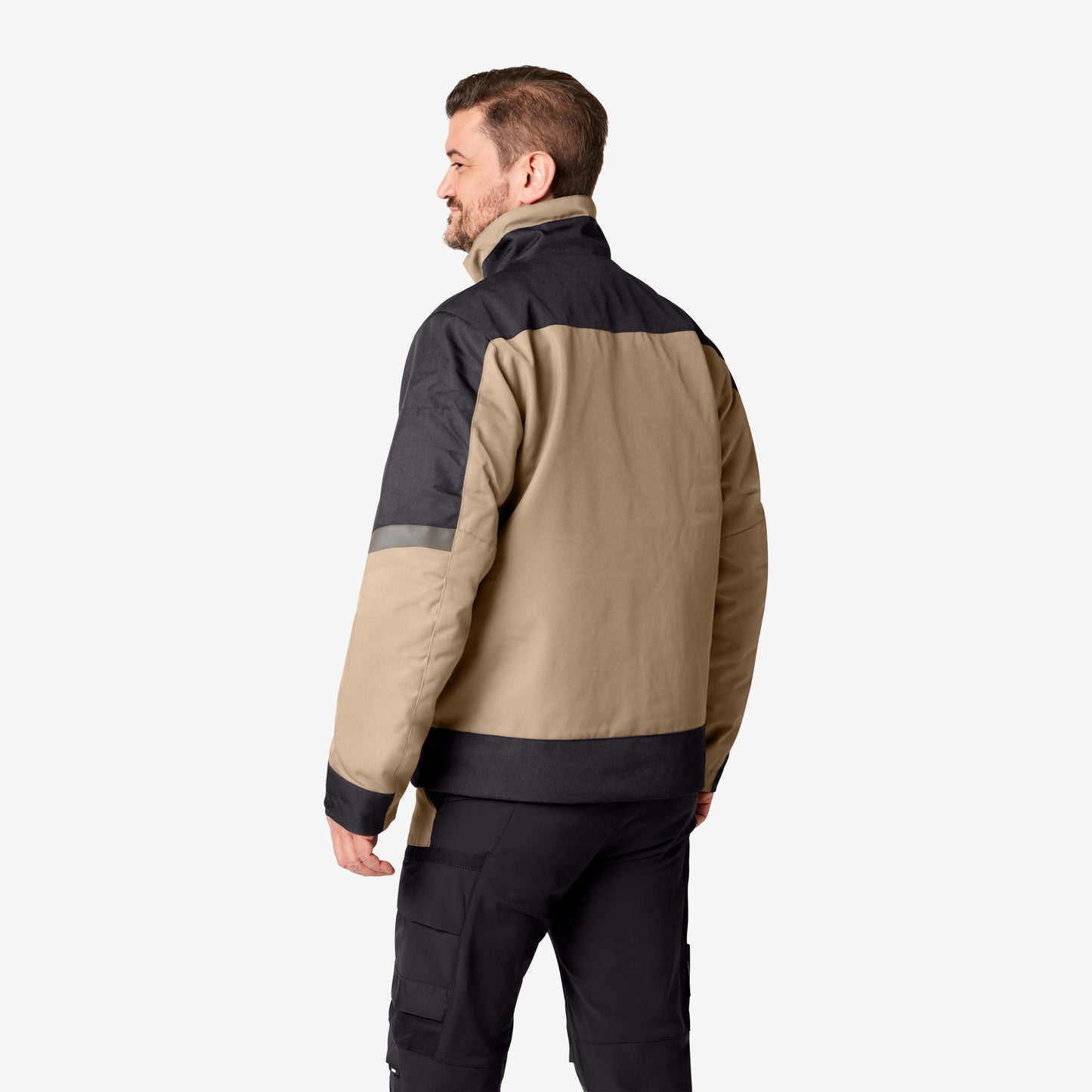 FHB Lars Arbeitsjacke Winter Beige/Schwarz 19035