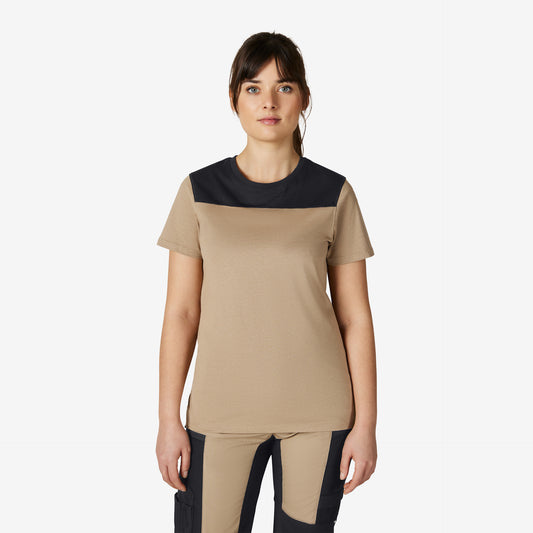FHB Kira T-Shirt Frauen Beige/Schwarz 822210