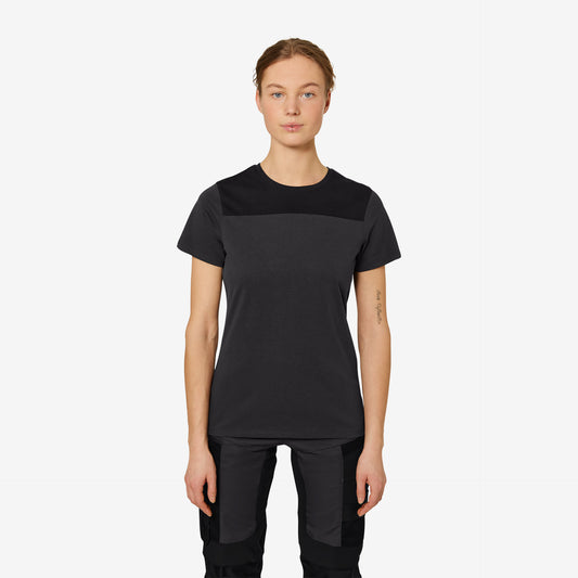 FHB Kira T-Shirt Frauen Anthrazit/Schwarz 822210