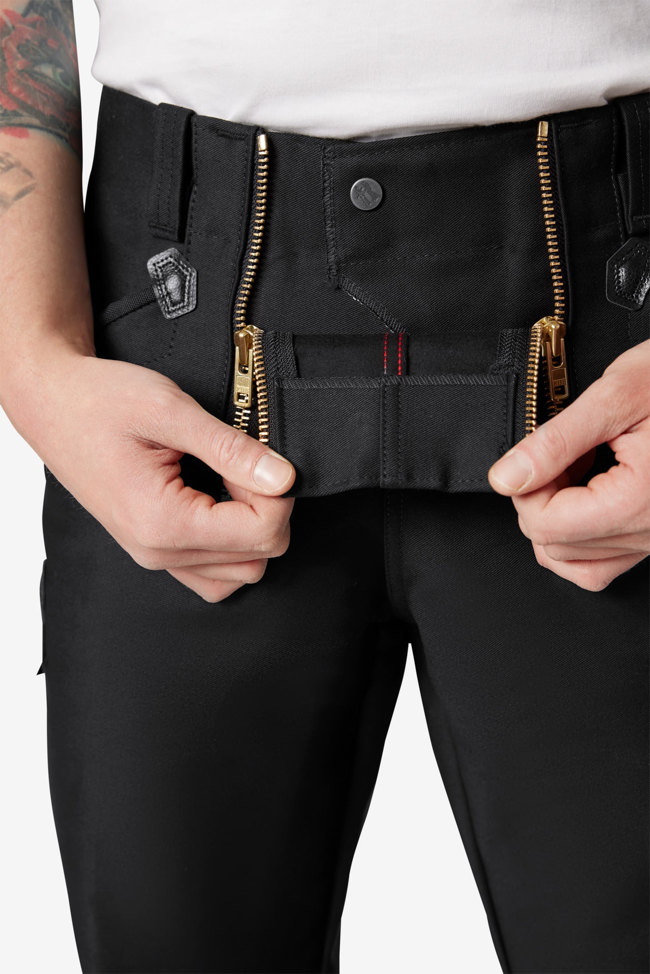 FHB Klaus Zunfthose Zwirn-Doppel-Pilot Schwarz 70086