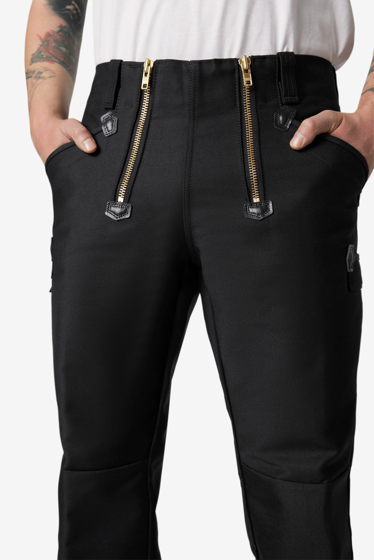 FHB Klaus Zunfthose Zwirn-Doppel-Pilot Schwarz 70086