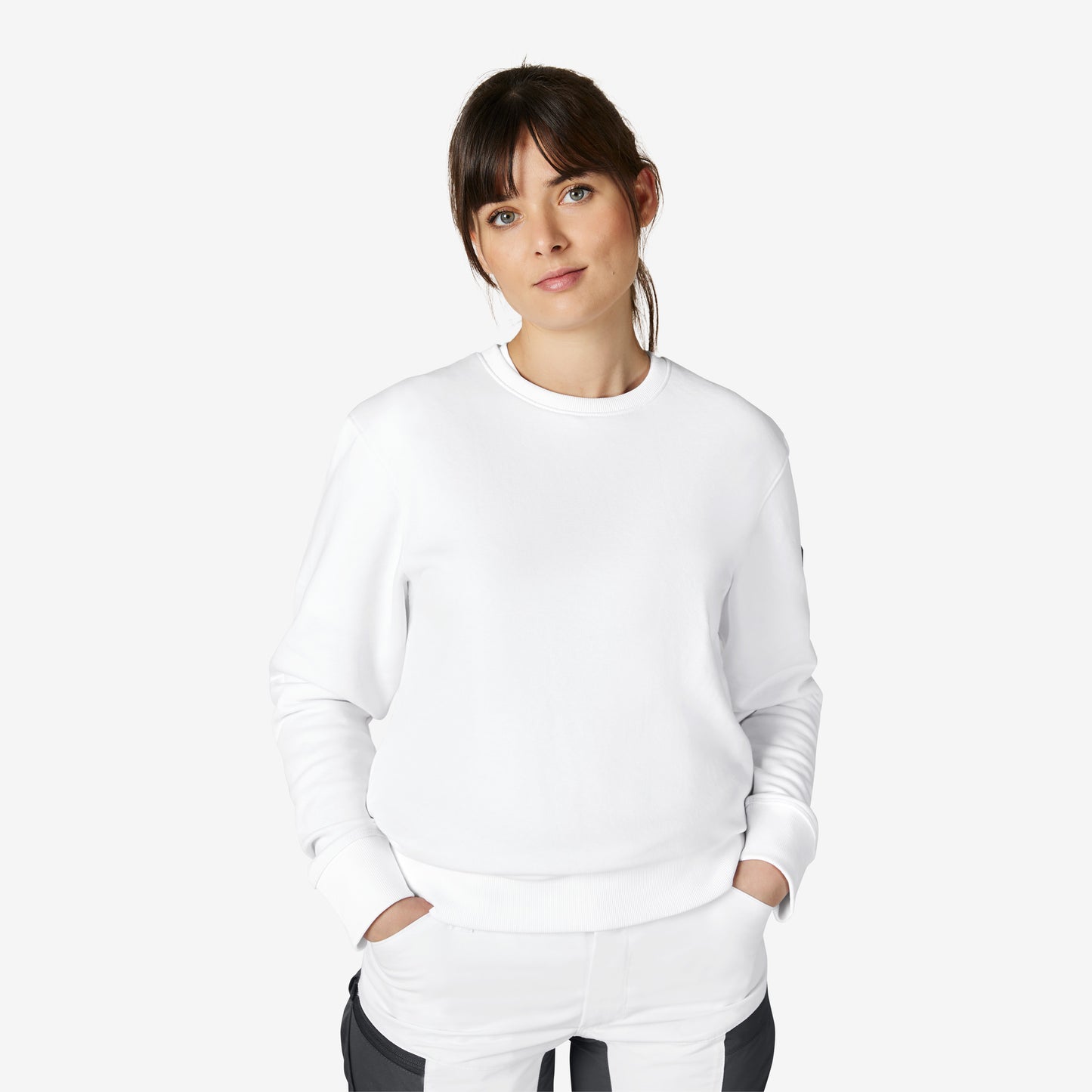 FHB Piet Sweatshirt unisex Weiß 821140