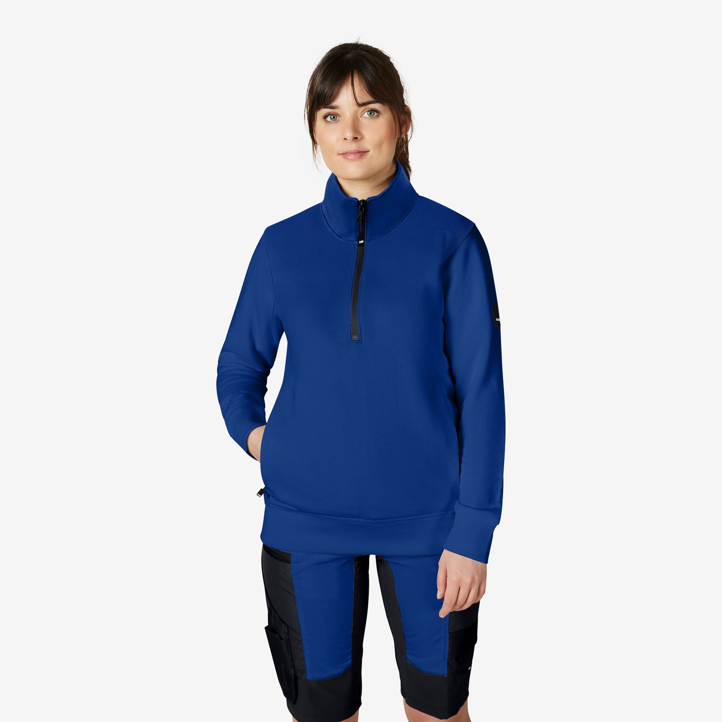FHB Zip-Sweatshirt Troyer Kalle unisex Royalblau 821150