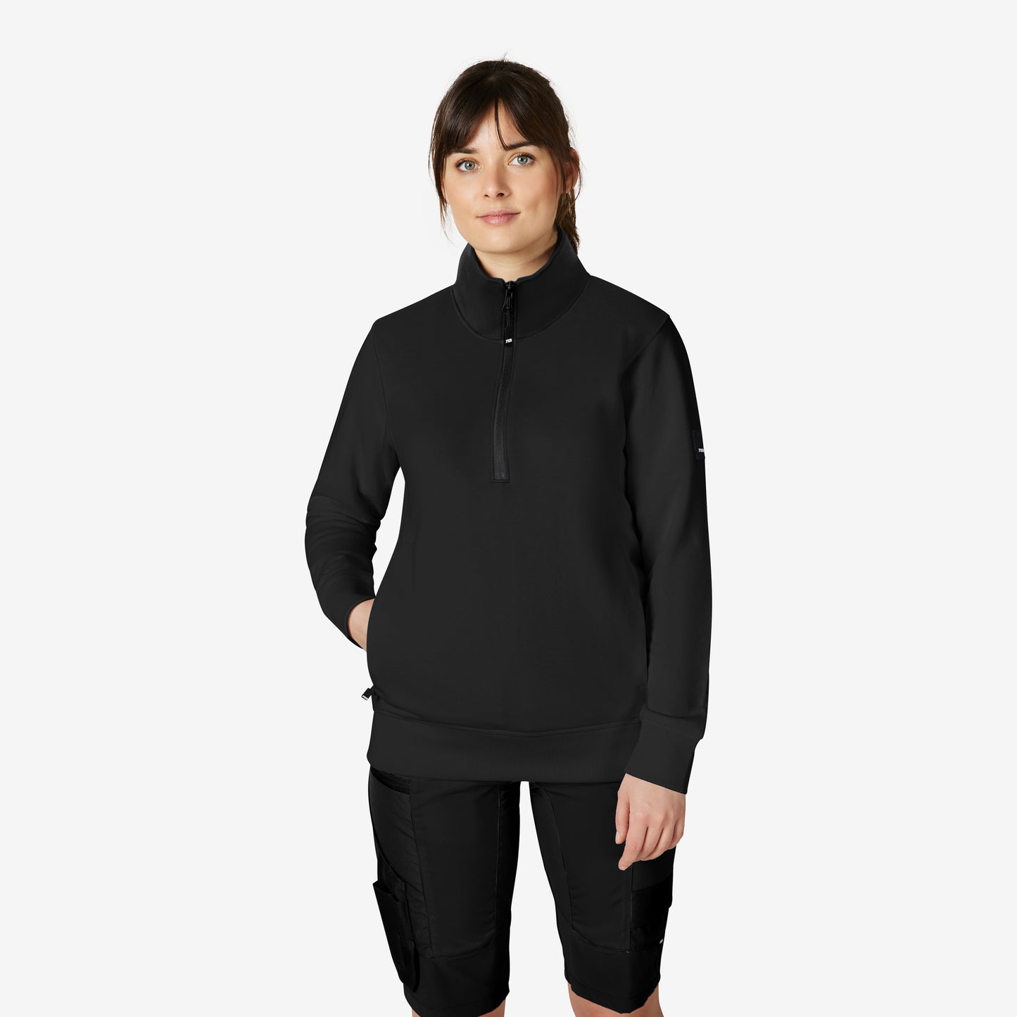 FHB Zip-Sweatshirt Troyer Kalle unisex Schwarz 821150