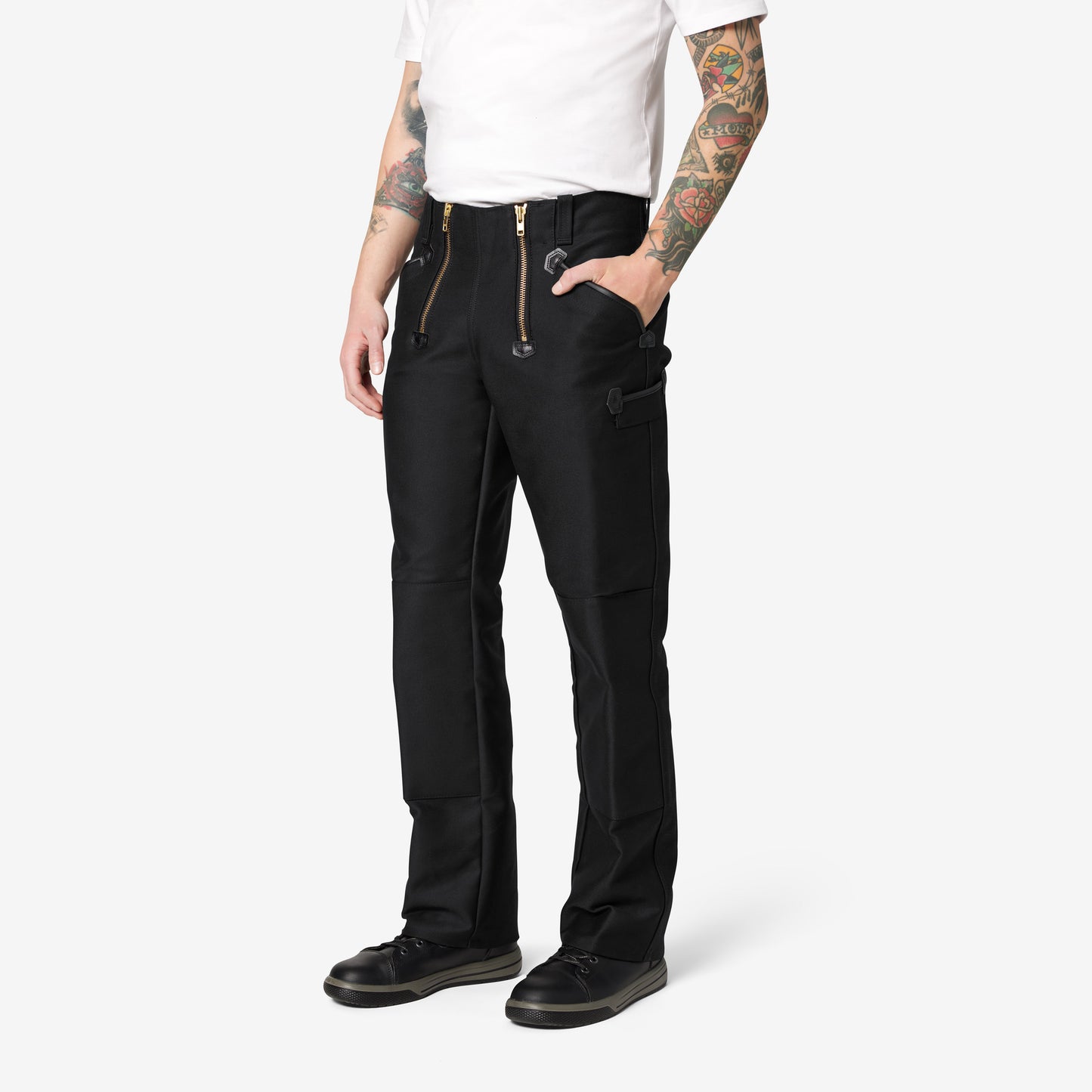 FHB Zunfthose Zwirn-Doppel-Pilot Schwarz Enno 70083