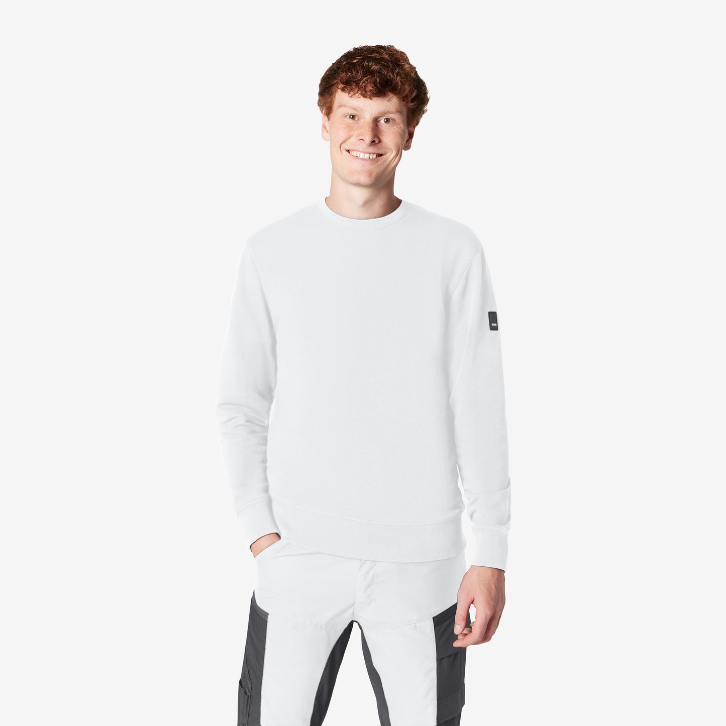 FHB Piet Sweatshirt unisex Weiß 821140
