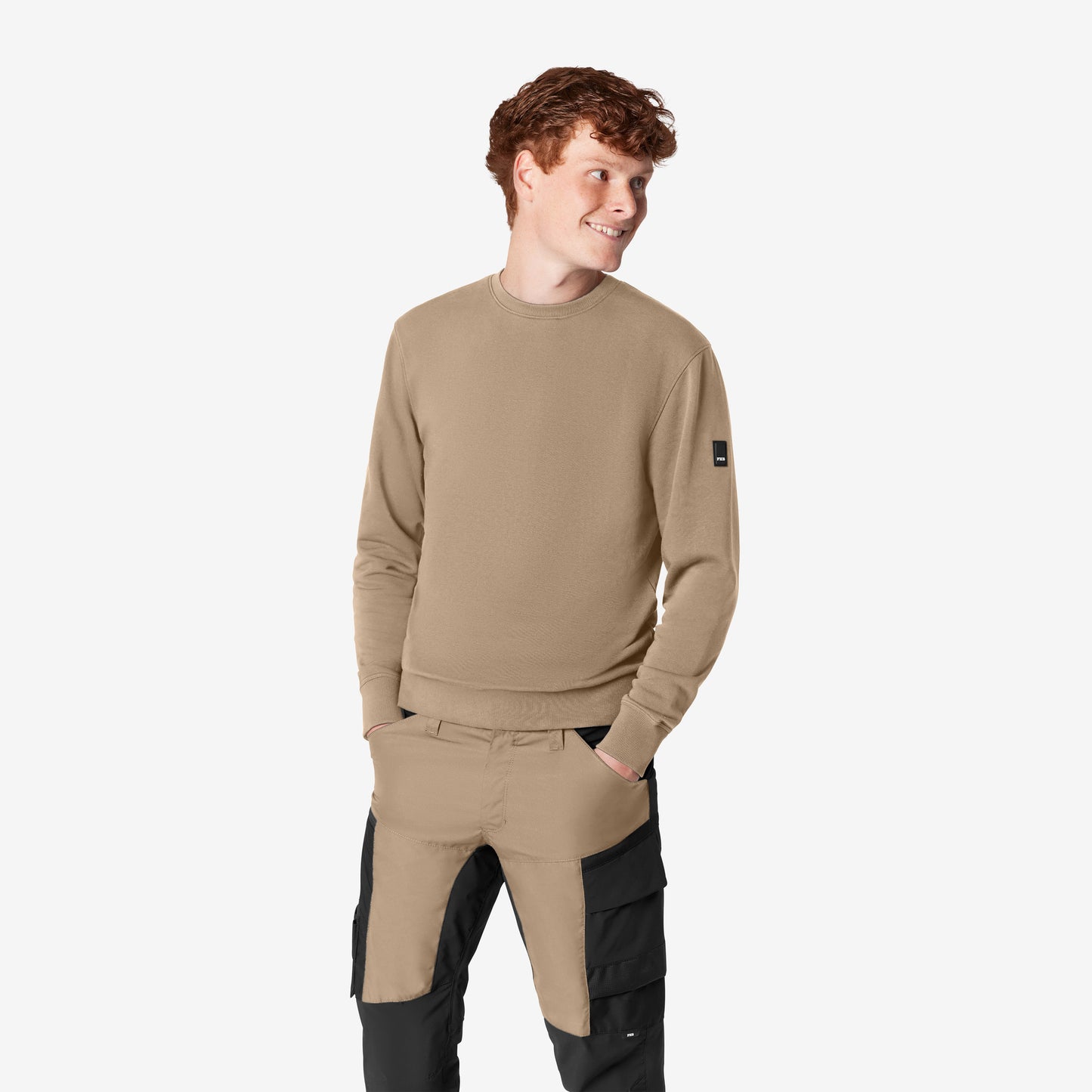 FHB Piet Sweatshirt unisex Beige 821140