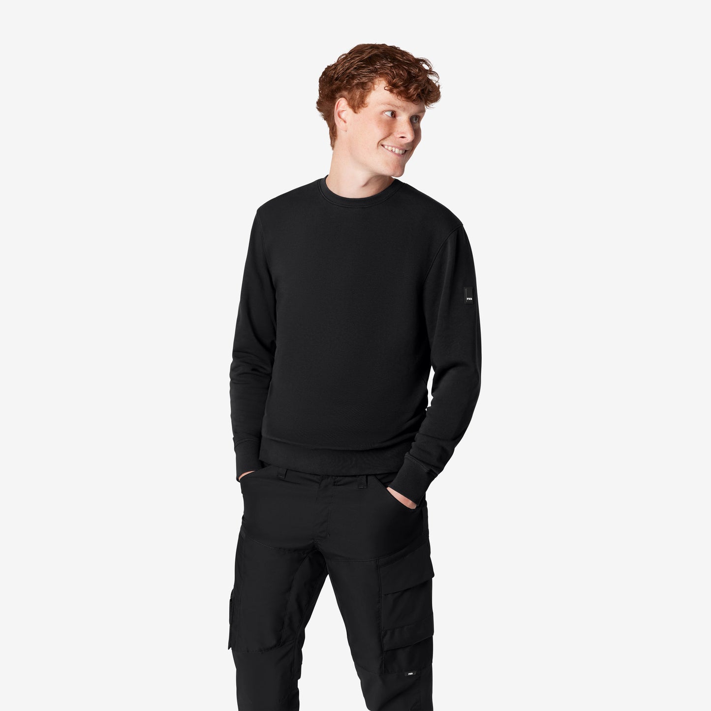 FHB Piet Sweatshirt unisex Schwarz 821140