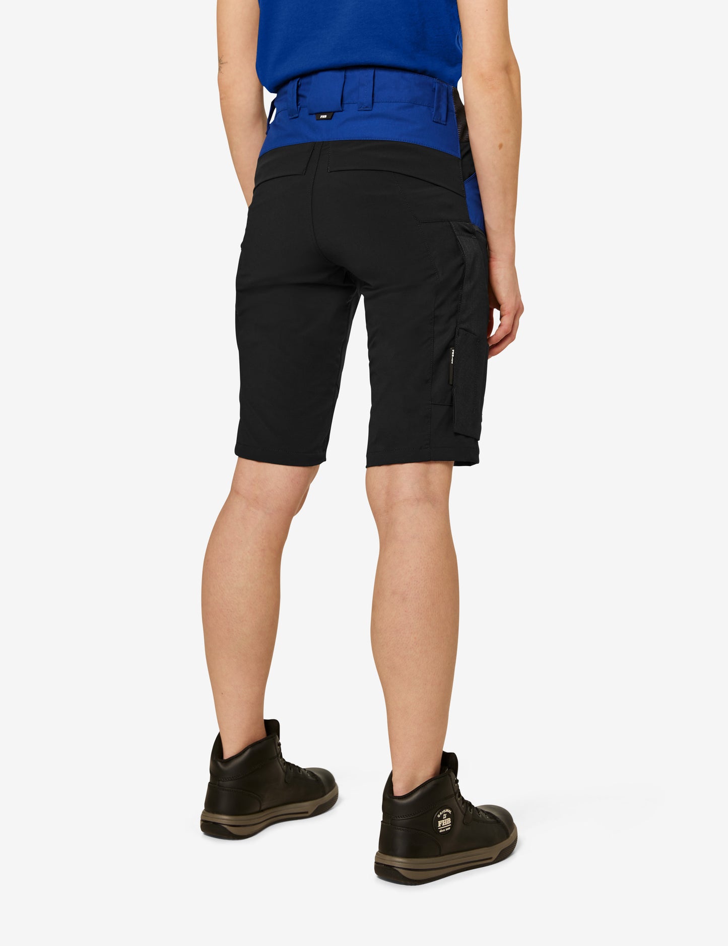 FHB Kim Stretch Bermuda Arbeitshorts Royal/Schwarz 125200