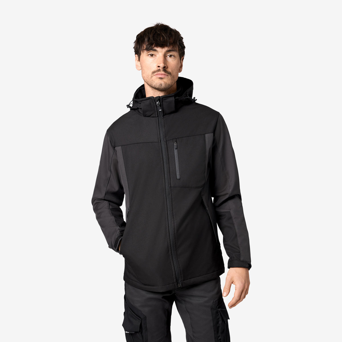 FHB Softshelljacke Jannik Allwetterjacke Anthrazit/Schwarz 79105