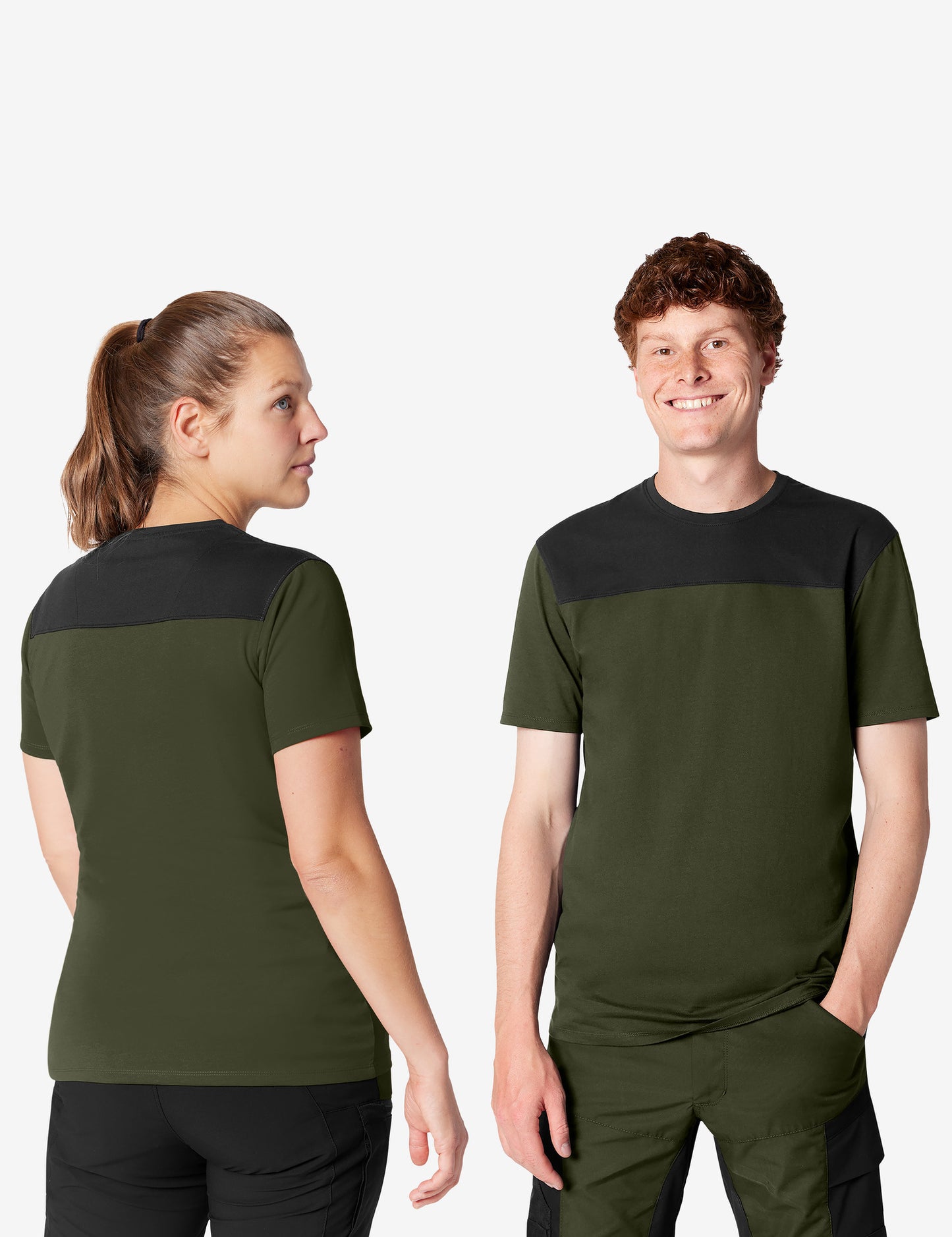 FHB Knut T-Shirt Oliv/Schwarz 822200