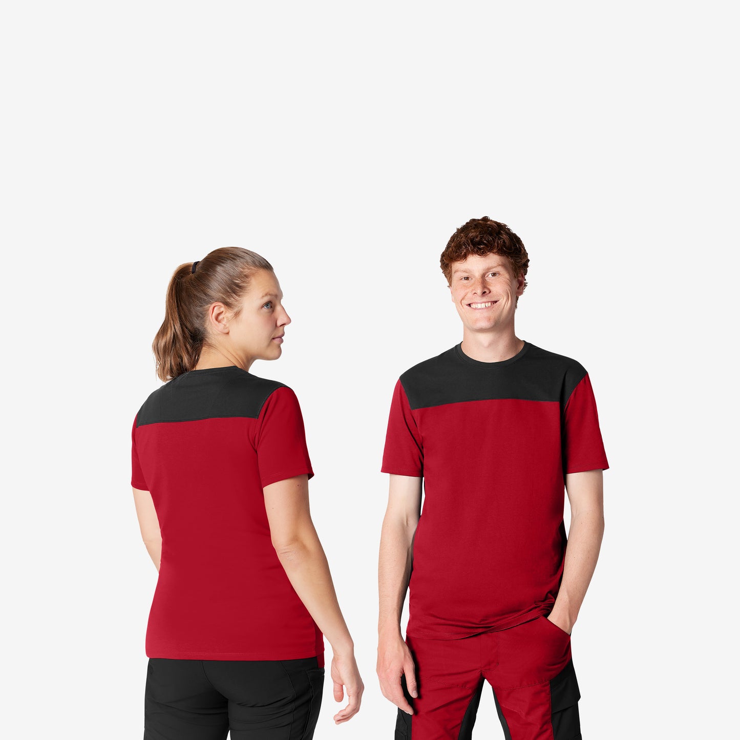 FHB Knut T-Shirt Rot/Schwarz 822200