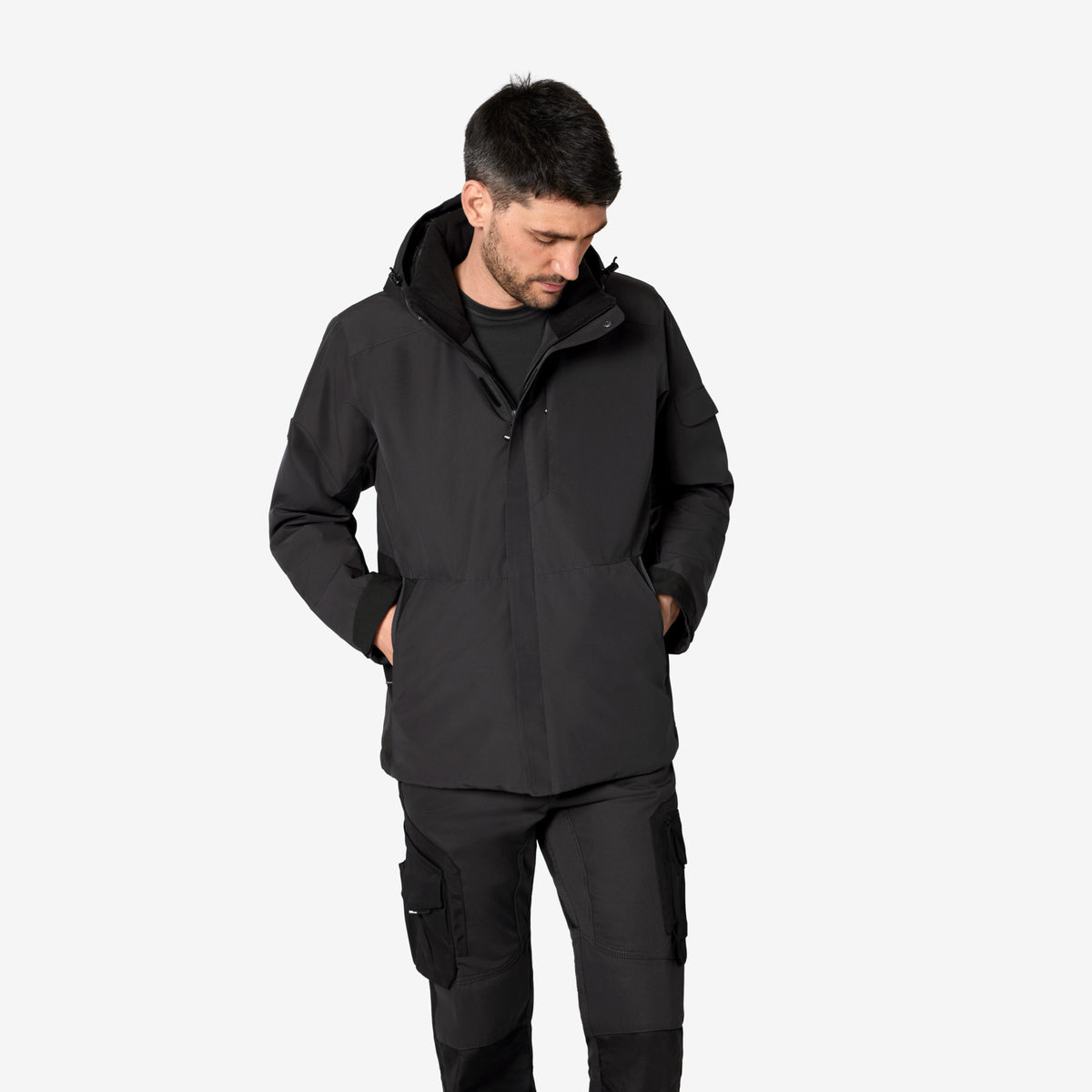 FHB Winterjacke Georg Primaloft Anthrazit/Schwarz 80101