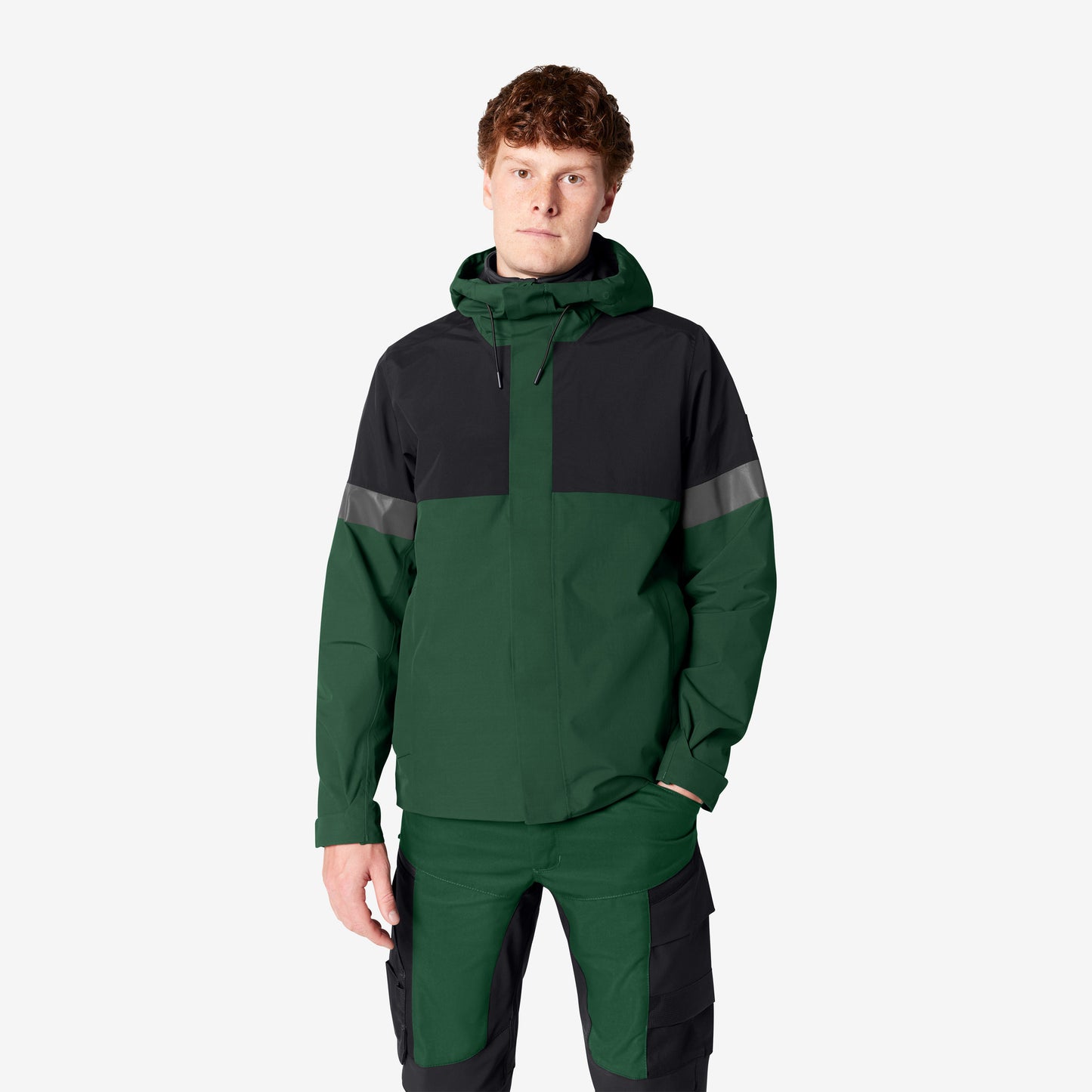 FHB Luca Regenjacke Hardshelljacke Grün/Schwarz 78136