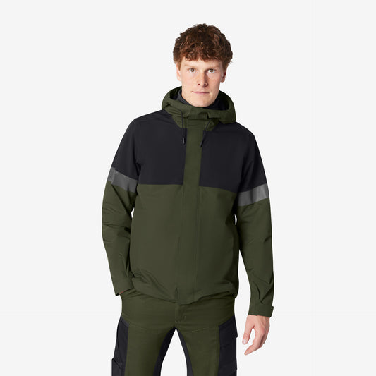 FHB Luca Regenjacke Hardshelljacke Oliv/Schwarz 78136