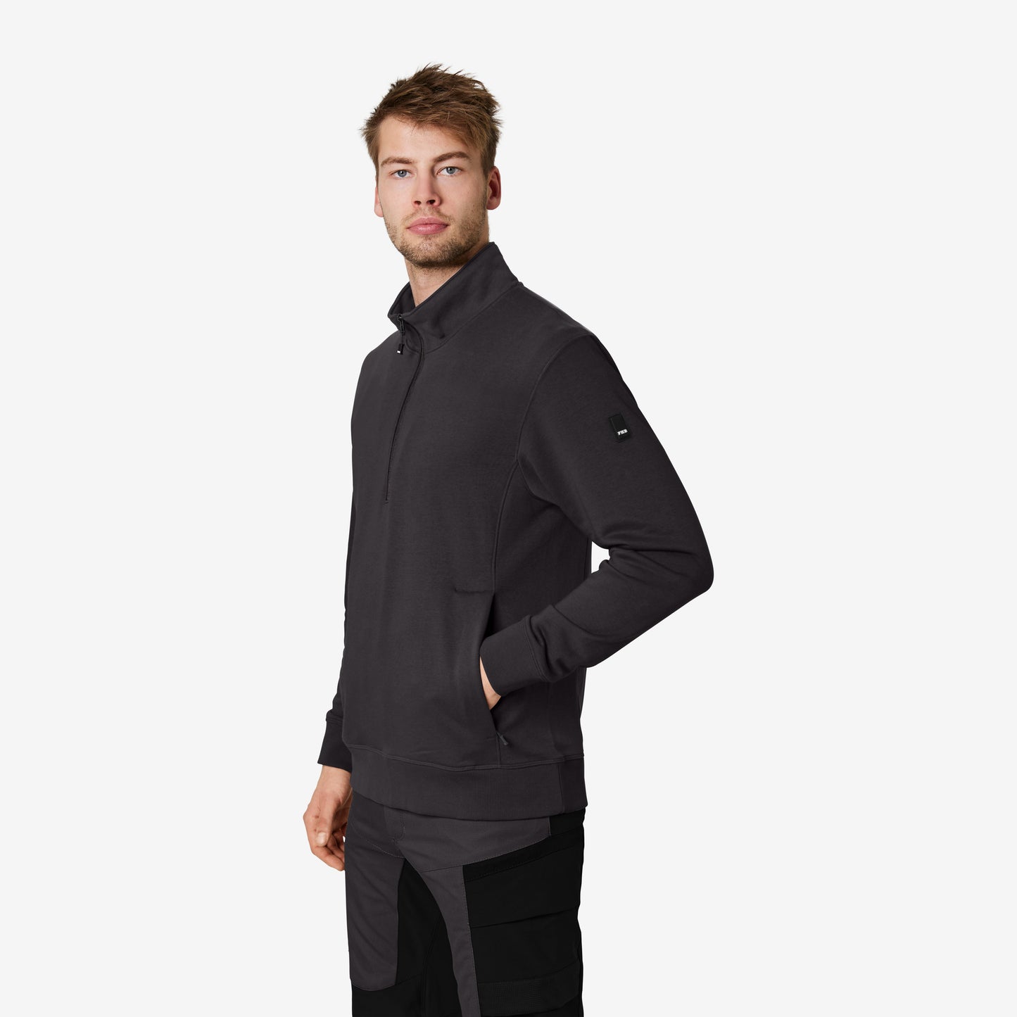 FHB Zip-Sweatshirt Troyer Kalle unisex Anthrazit 821150