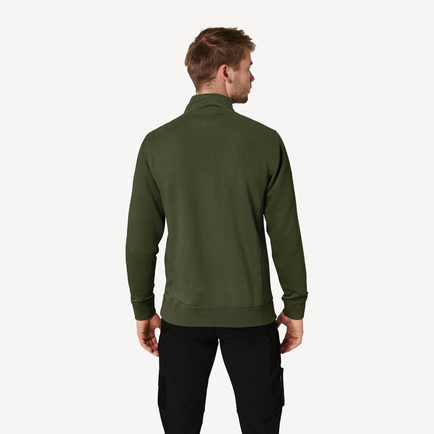 FHB Zip-Sweatshirt Troyer Kalle unisex Oliv 821150