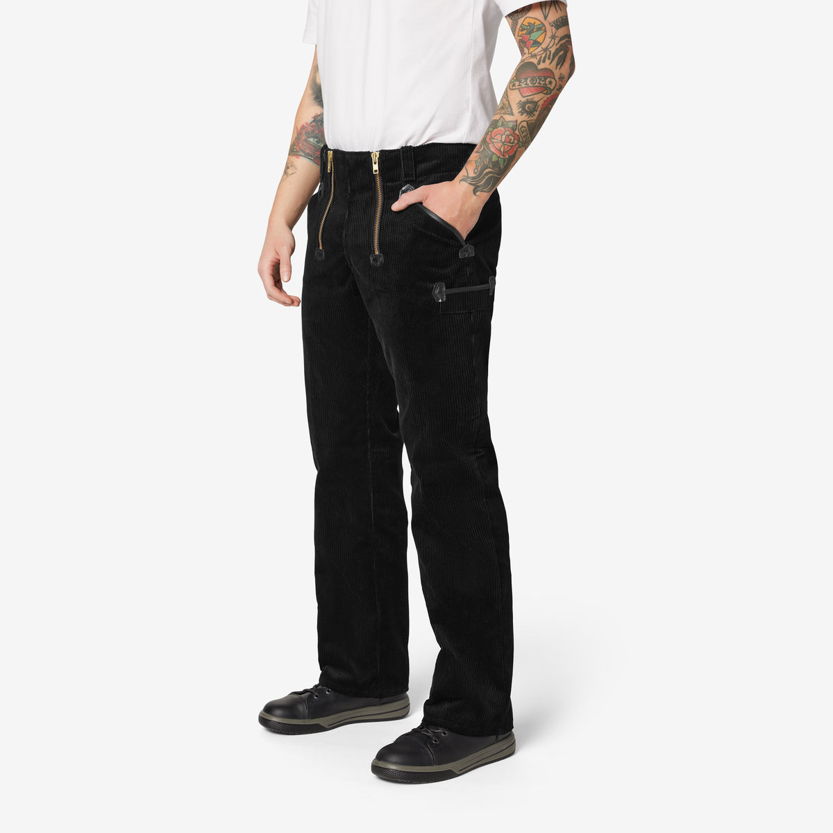 FHB Zunfthose MICHAEL Trenkercord Dreidraht mit Schlag 20 schwarz Cord 60004 FHB Zunfthose MICHAEL Trenkercord Dreidraht mit Schlag 20 schwarz Cord 60004