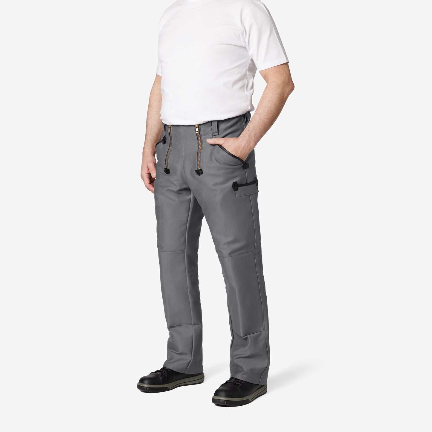 FHB Zunfthose Zwirn-Doppel-Pilot Enno Grau 70083