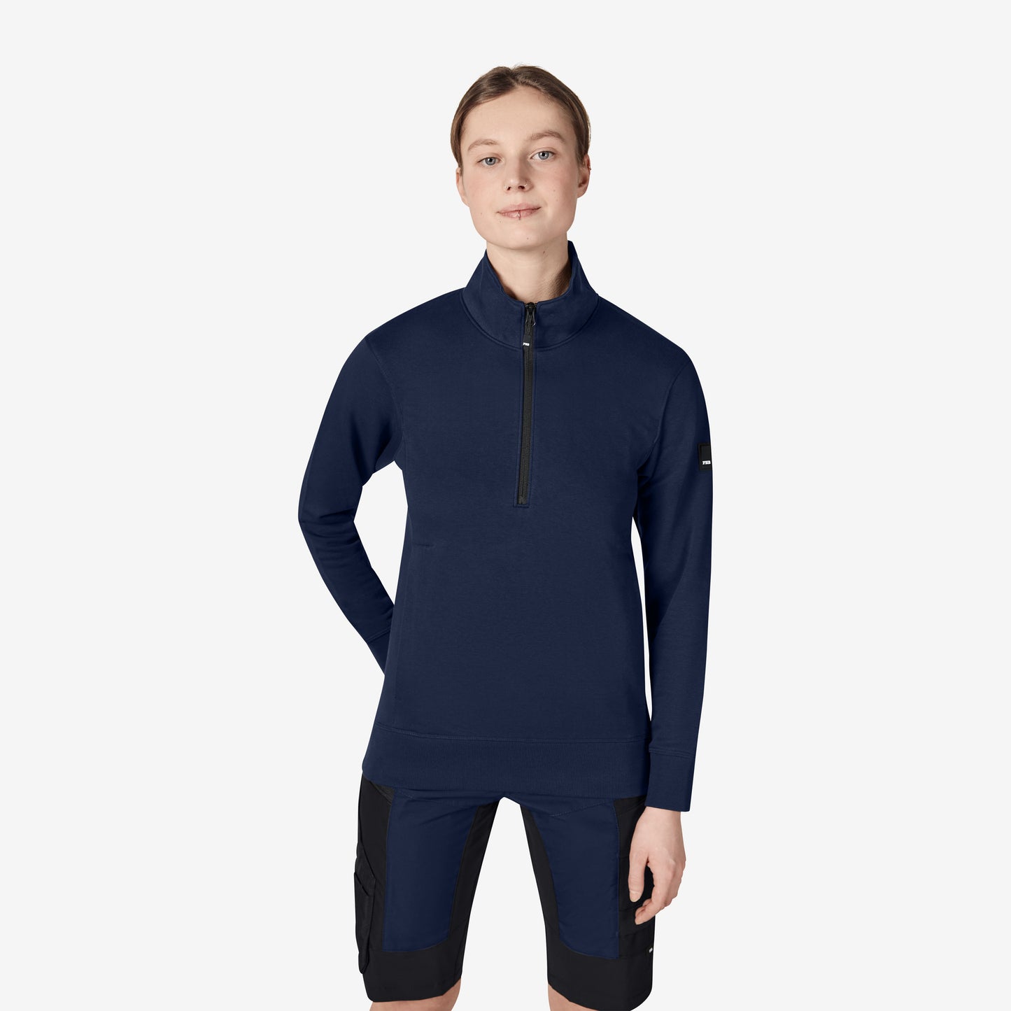 FHB Zip-Sweatshirt Troyer Kalle unisex Marine 821150