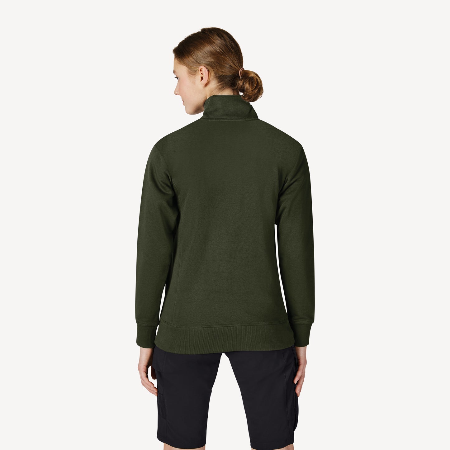 FHB Zip-Sweatshirt Troyer Kalle unisex Oliv 821150