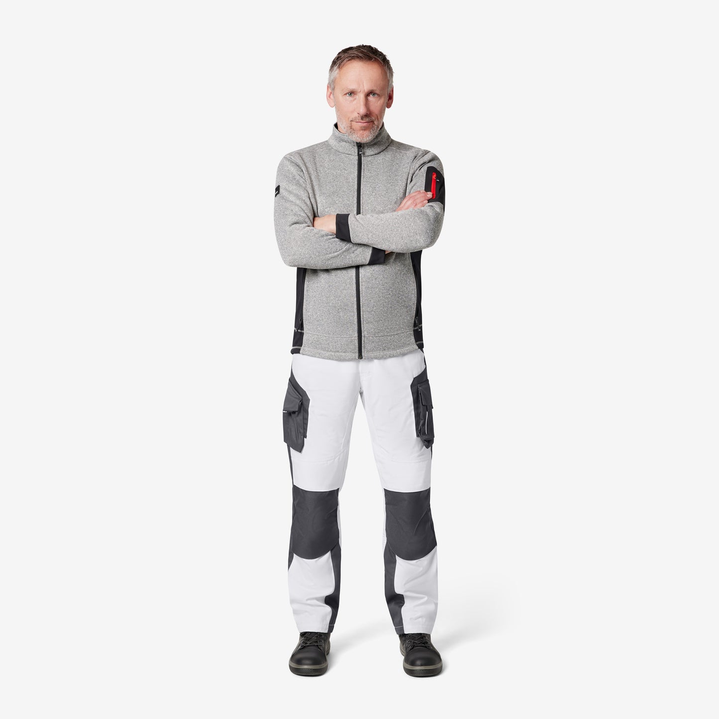 FHB Florian Arbeitshose Bundhose Weiß/Anthrazit 125100