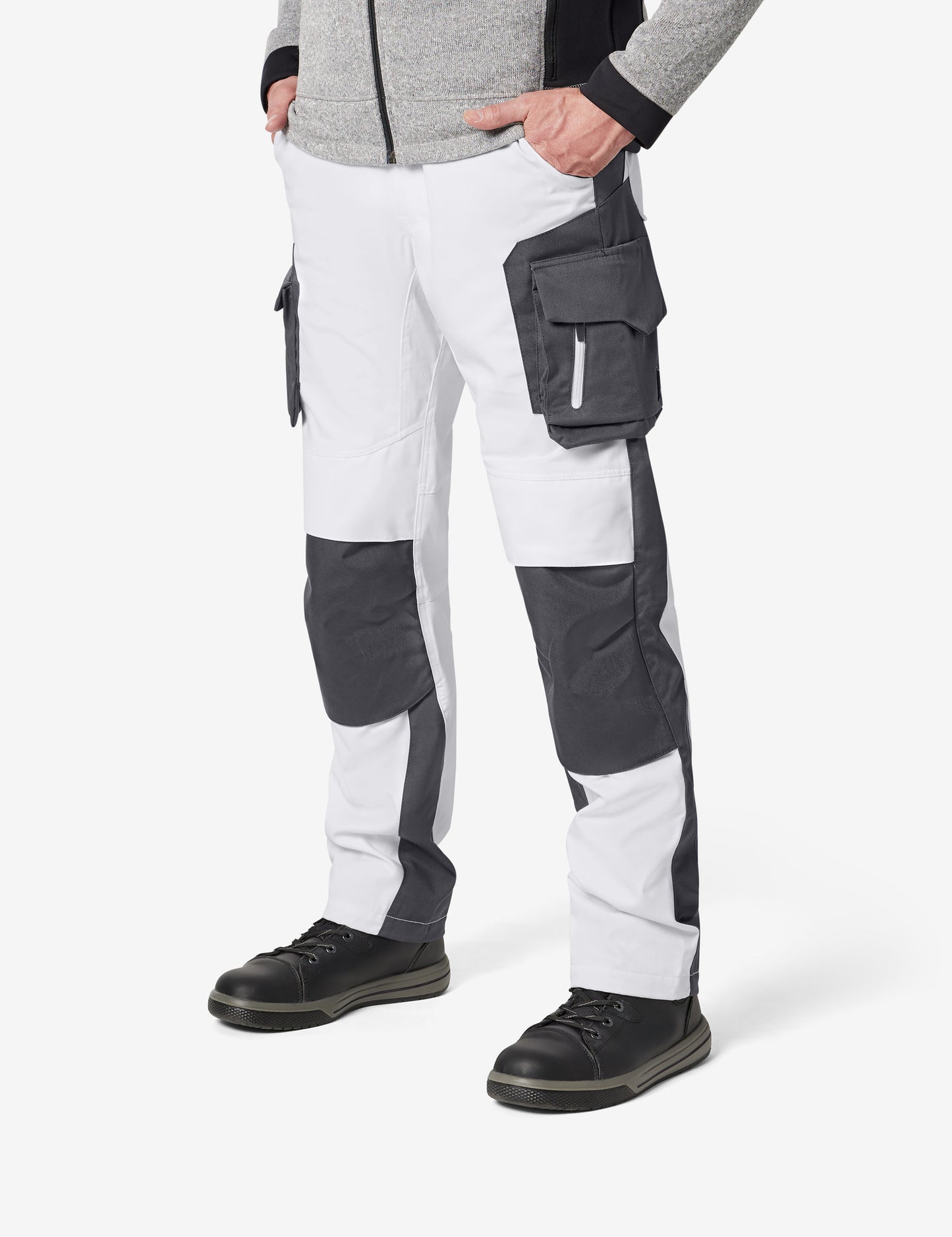 FHB Florian Arbeitshose Bundhose Weiß/Anthrazit 125100