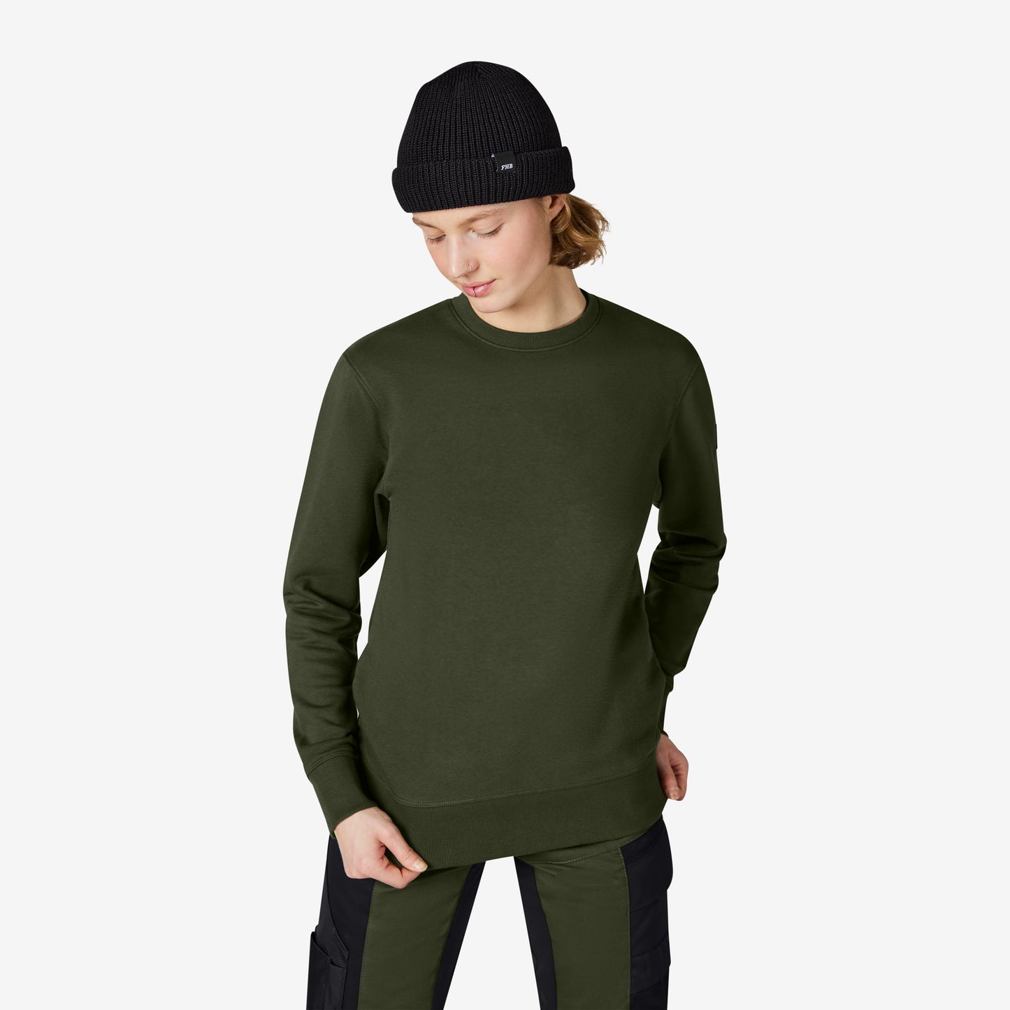 FHB Piet Sweatshirt unisex Oliv 821140