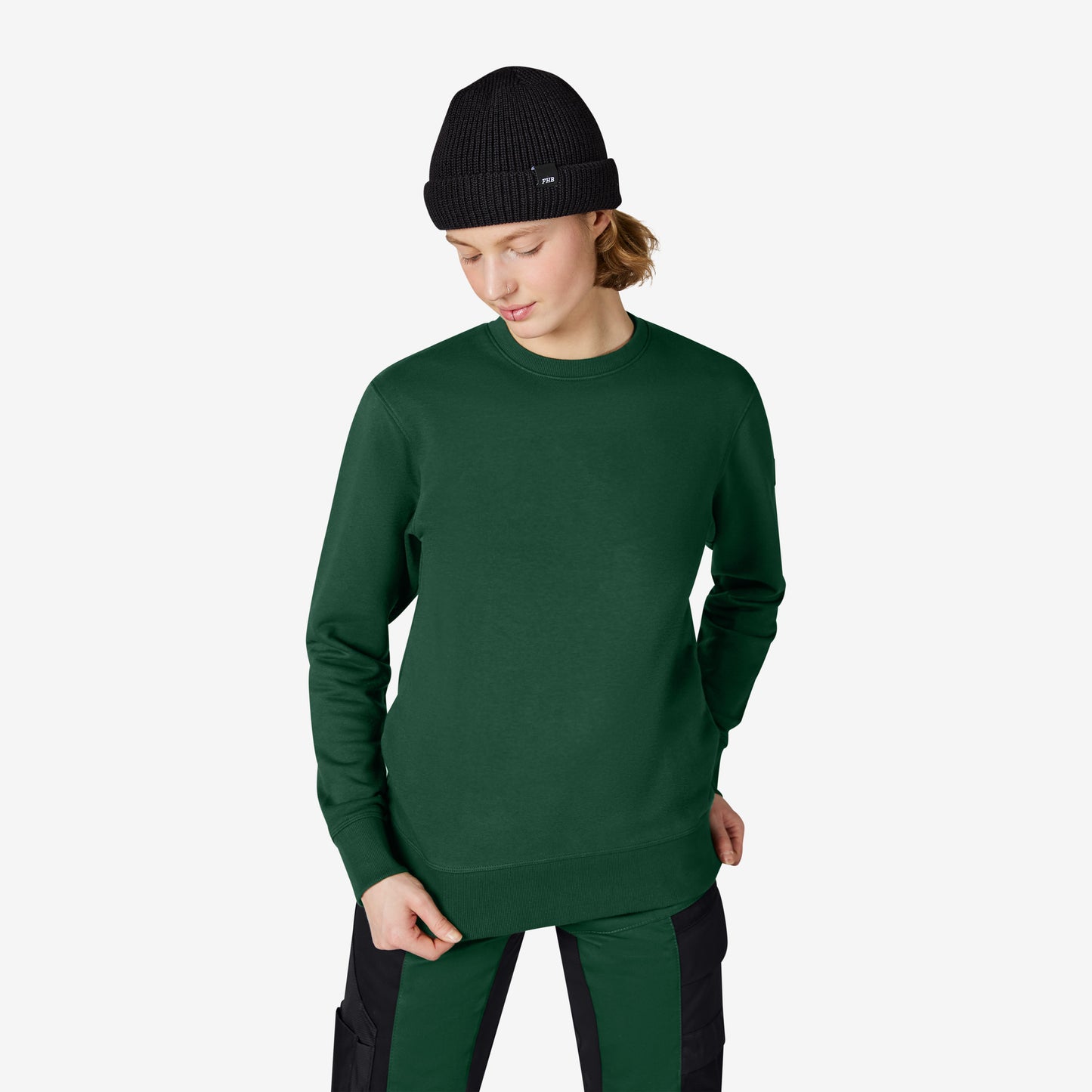 FHB Piet Sweatshirt unisex Grün 821140