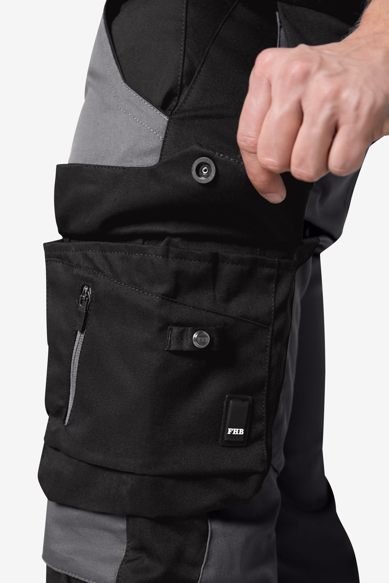 FHB Florian Arbeitshose Bundhose Grau/Schwarz 125100