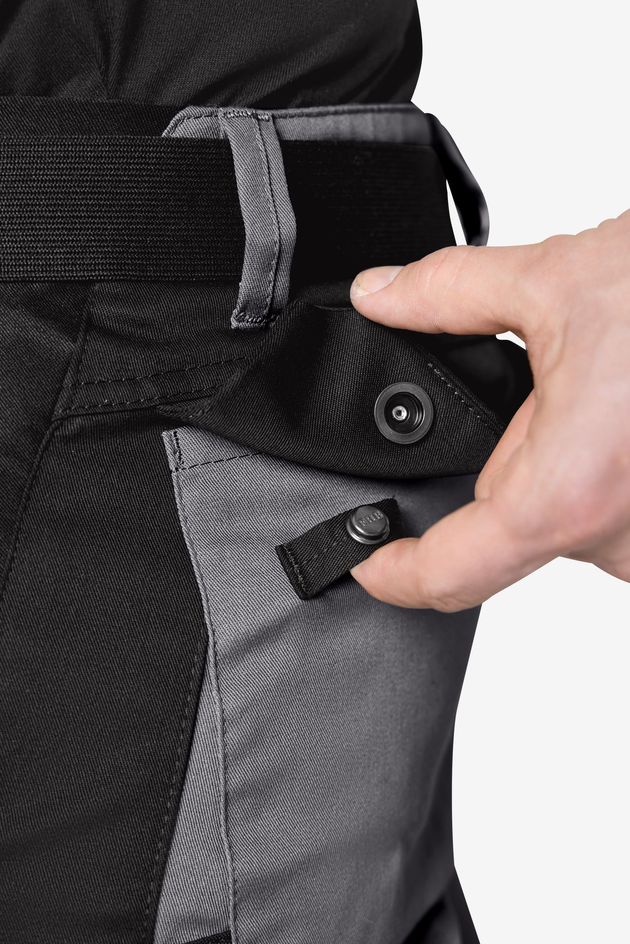 FHB Florian Arbeitshose Bundhose Grau/Schwarz 125100