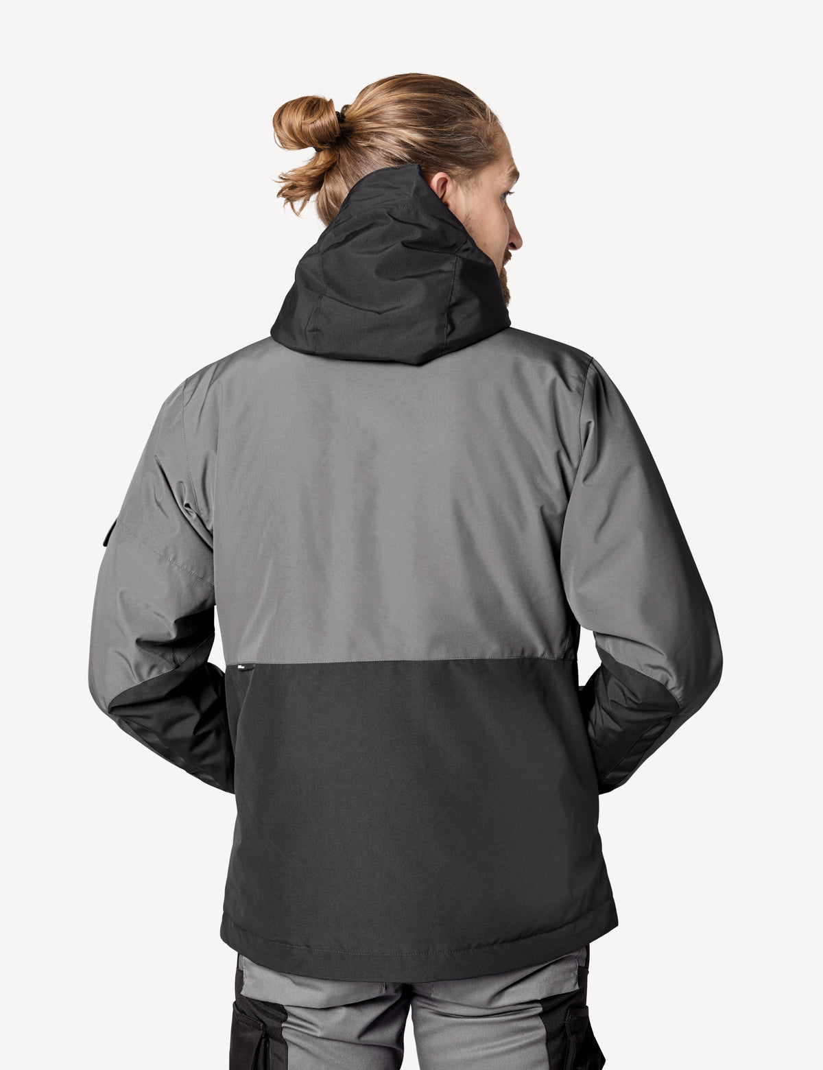 FHB Winterjacke Georg Primaloft Grau/Schwarz 80101