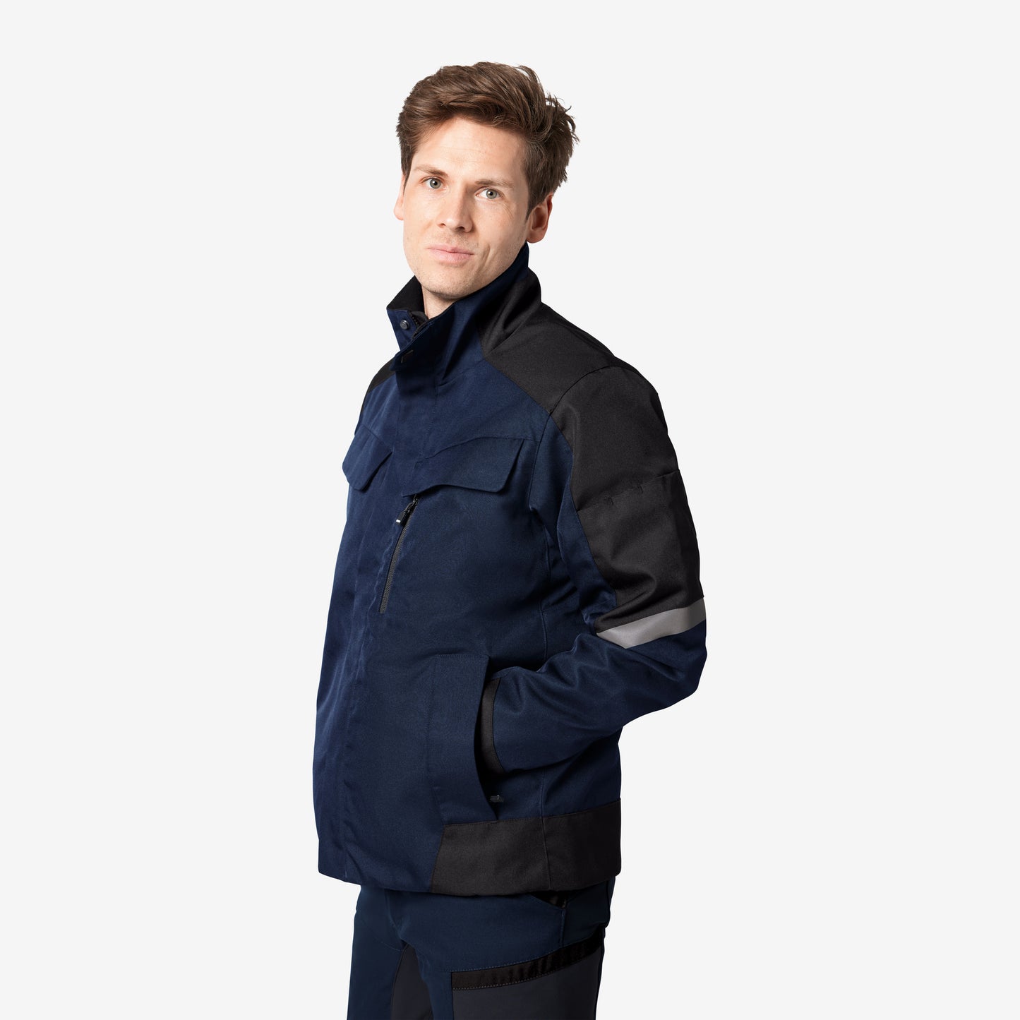 FHB Lars Arbeitsjacke Winter Marine/Schwarz 19035