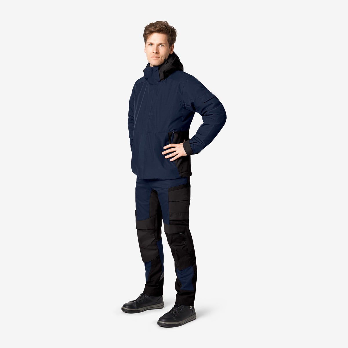 FHB Winterjacke Georg Primaloft Marine/Schwarz 80101