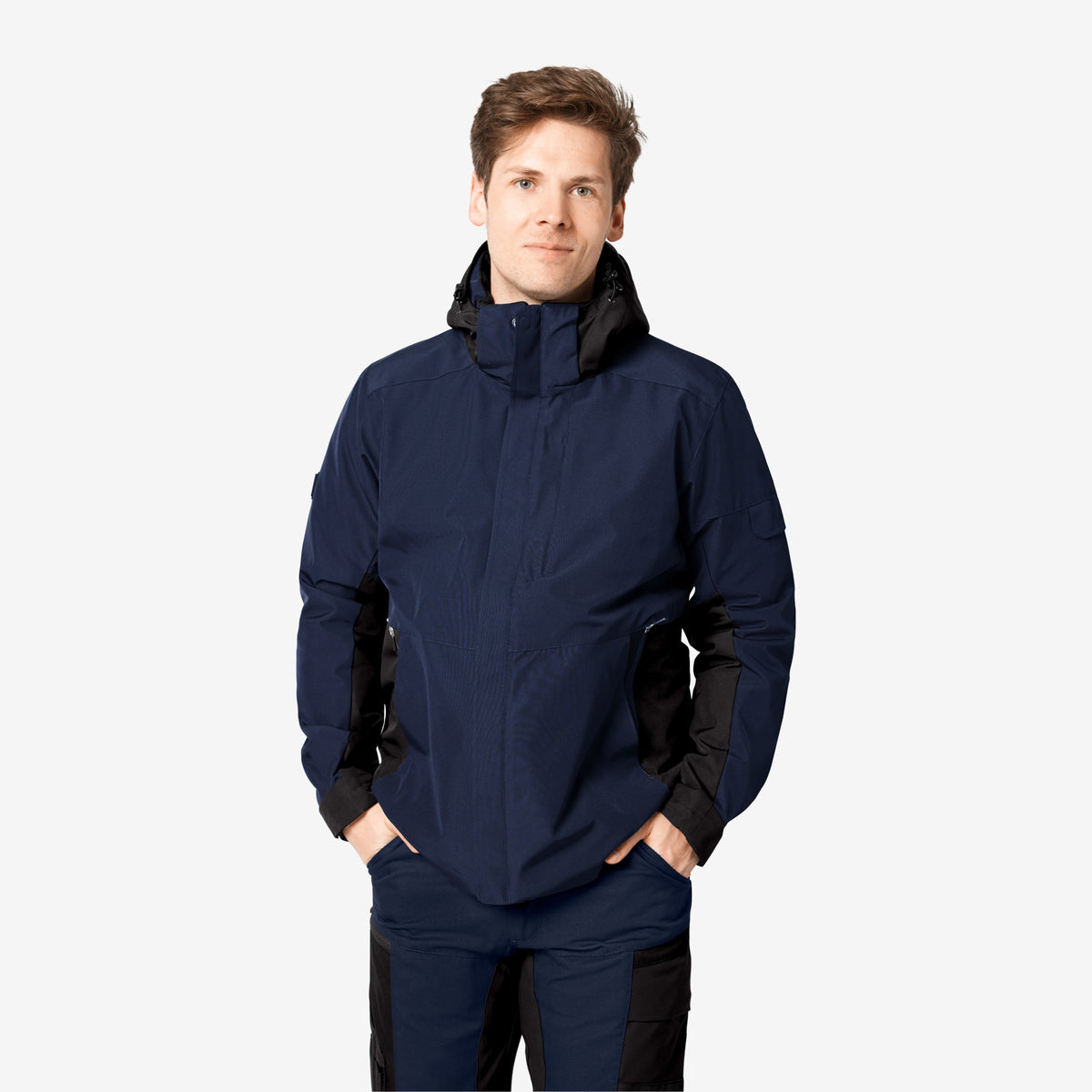 FHB Winterjacke Georg Primaloft Marine/Schwarz 80101