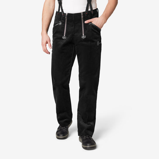 FHB Karl-Heinz Zunfthose Trenkercord Schwarz 50028