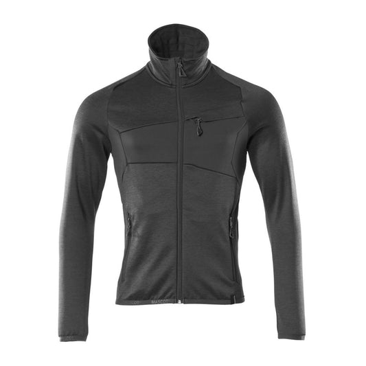 MASCOT® ACCELERATE Fleecepullover mit Reißverschluss Schwarz 18103
