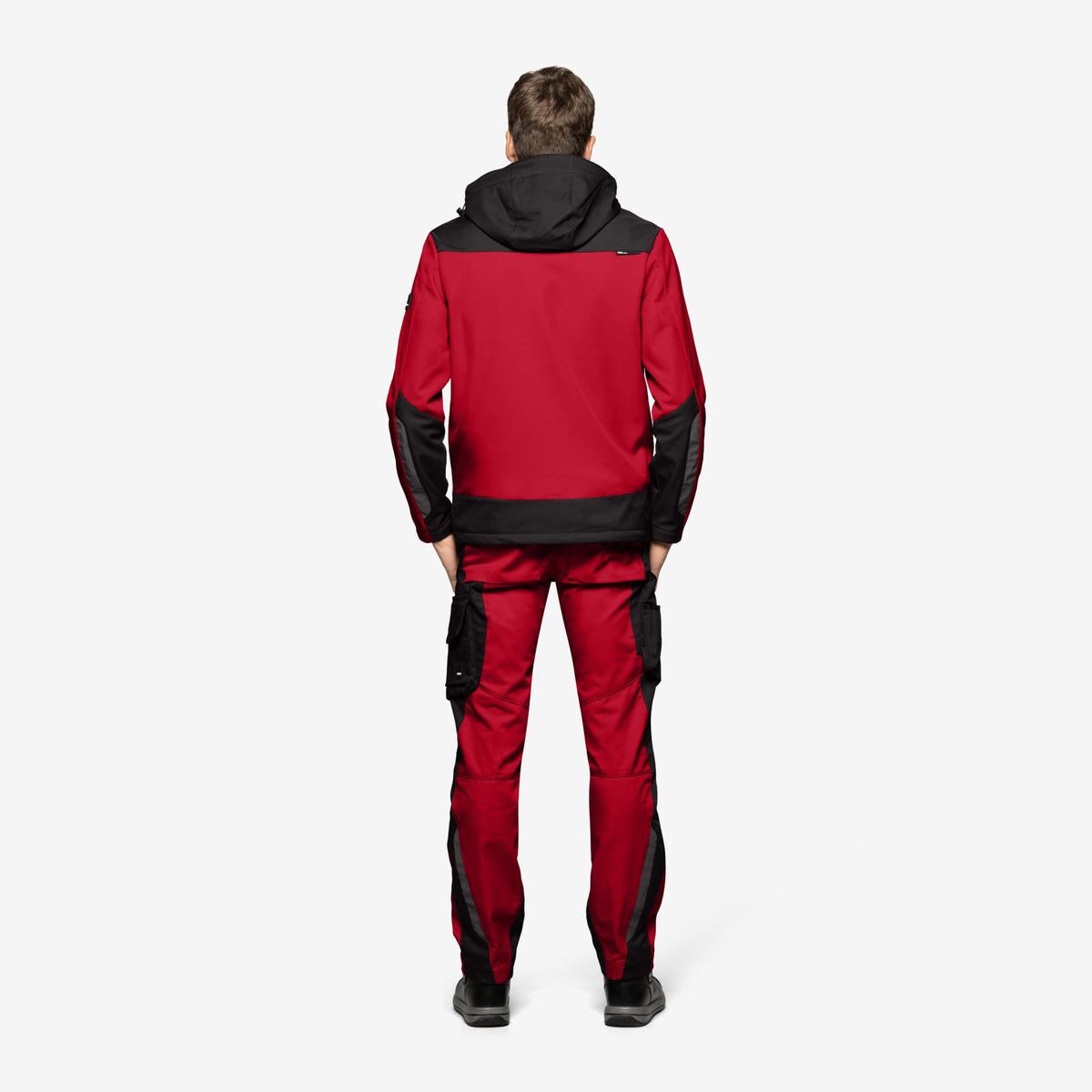 FHB Softshelljacke Jannik Allwetterjacke Rot/Schwarz 79105