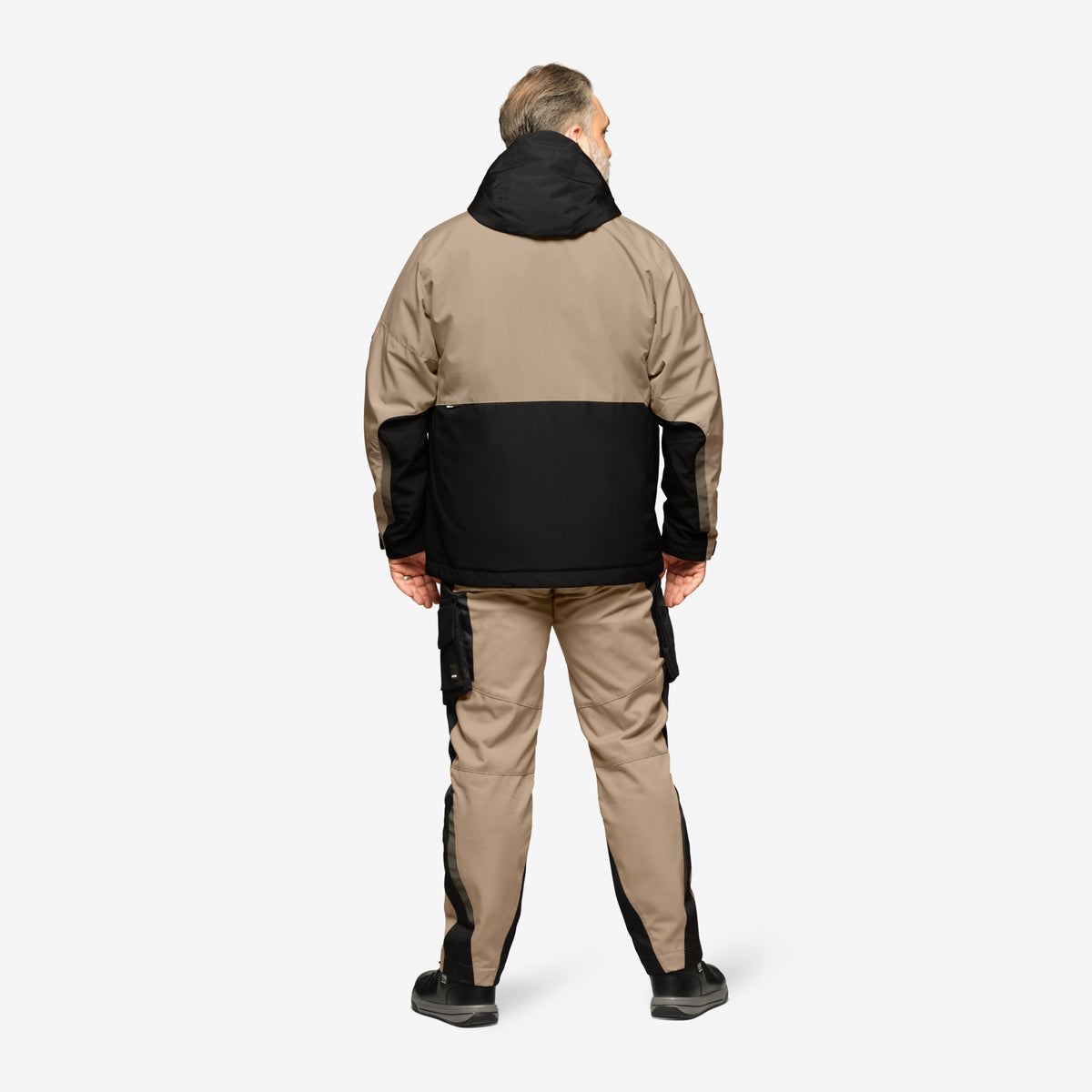 FHB Winterjacke Georg Primaloft Beige/Schwarz 80101