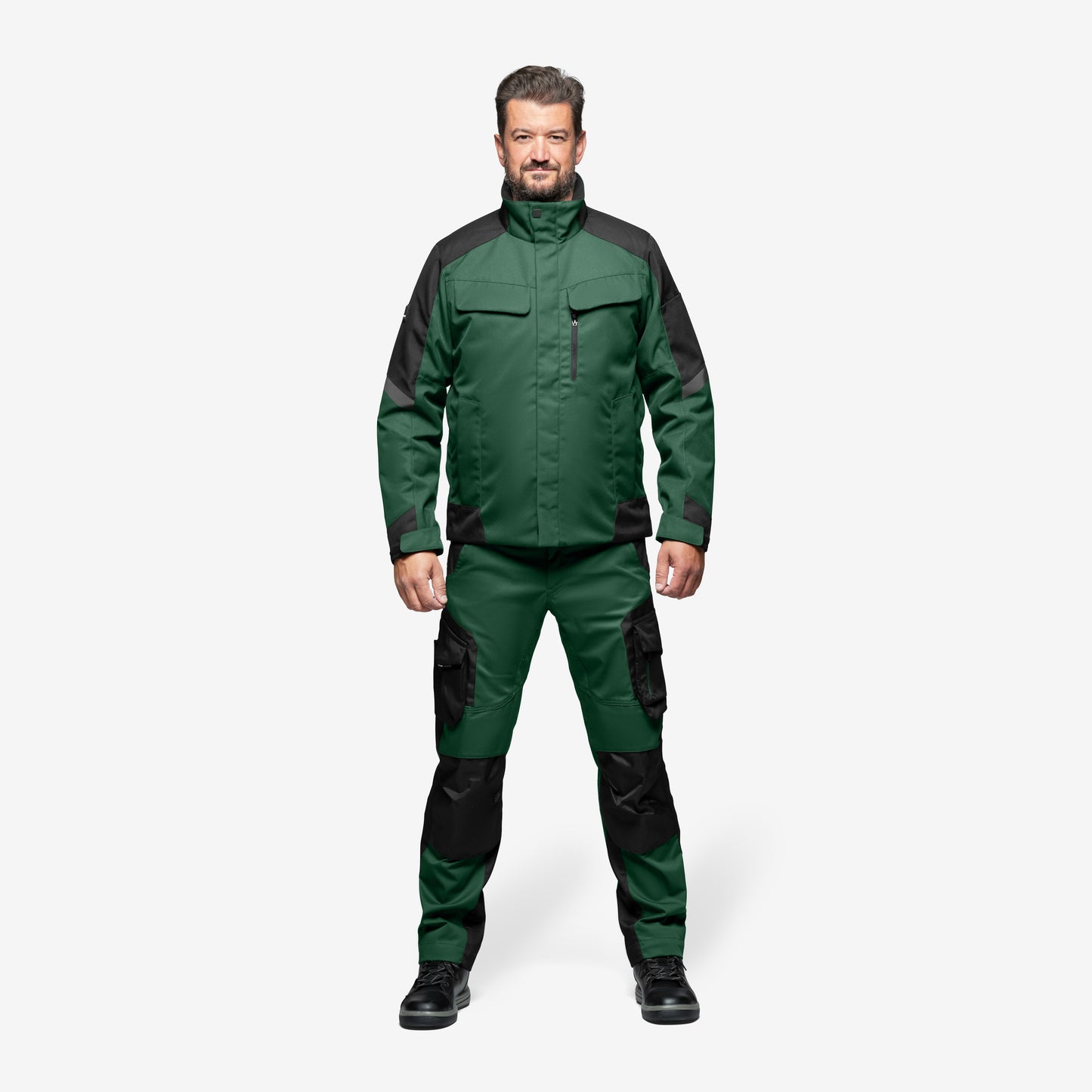 FHB Lars Arbeitsjacke Winter Grün/Schwarz 19035