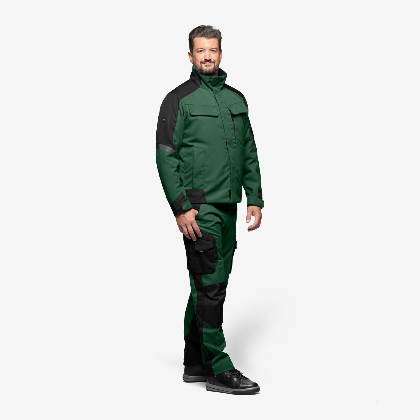FHB Florian Arbeitshose Bundhose Grün/Schwarz 125100