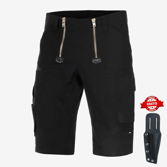 FHB Zunft-Bermuda Zunft Shorts Rene leicht und elastisch 12374 + gratis FHB Malte Messertasche