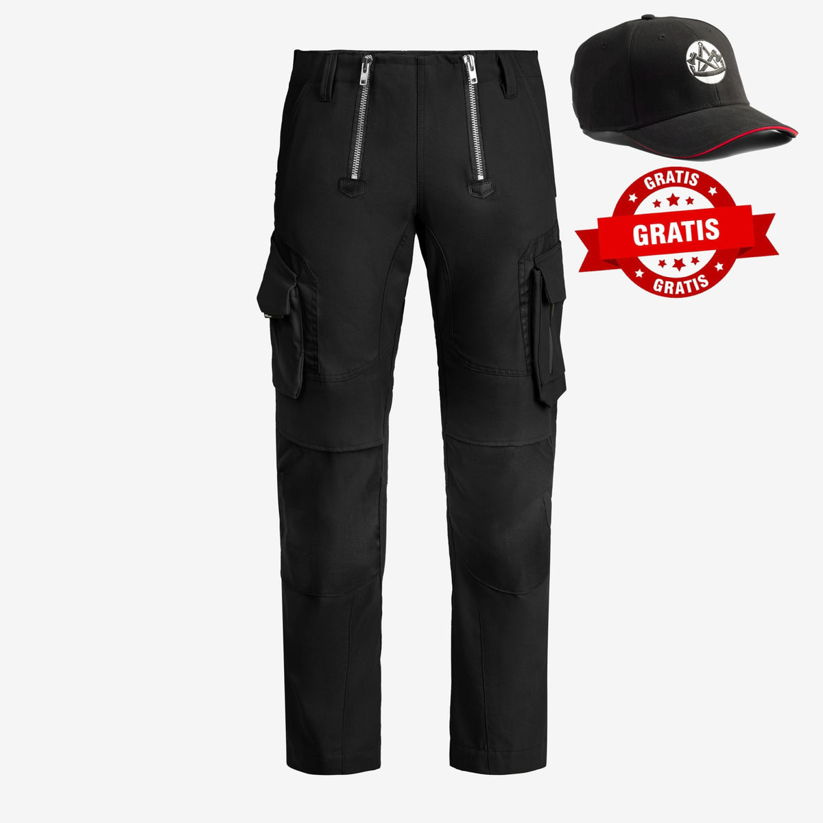 FHB Zunfthose Sebastian Schwarz 11011 + FHB Zimmermann Cap