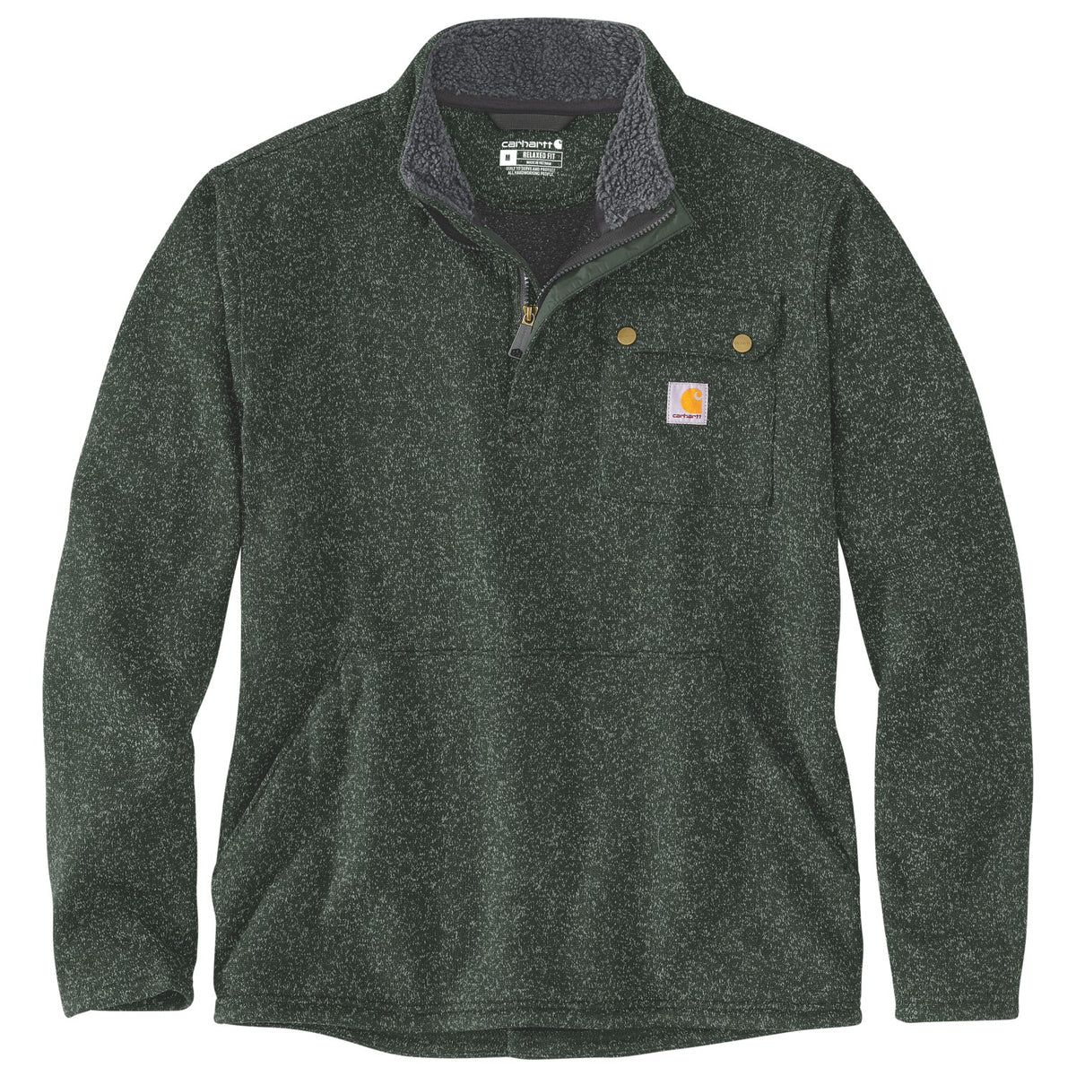 Carhartt Herren Fleecepullover Wayland Sweater Grün – Pullover 106378