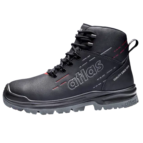 Atlas Sicherheitsstiefel MAX 510 PRO S3S Schwarz/Rot 65700