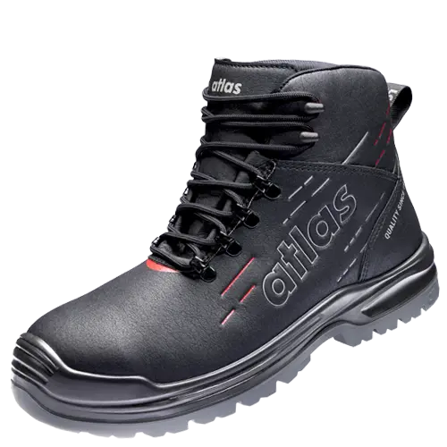 Atlas Sicherheitsstiefel MAX 510 PRO S3S Schwarz/Rot 65700