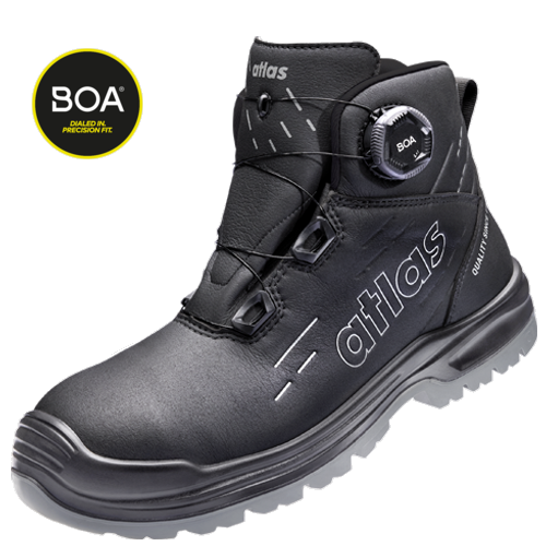 Atlas Sicherheitsstiefel MAX 550 PRO BOA S3S Schwarz 42200