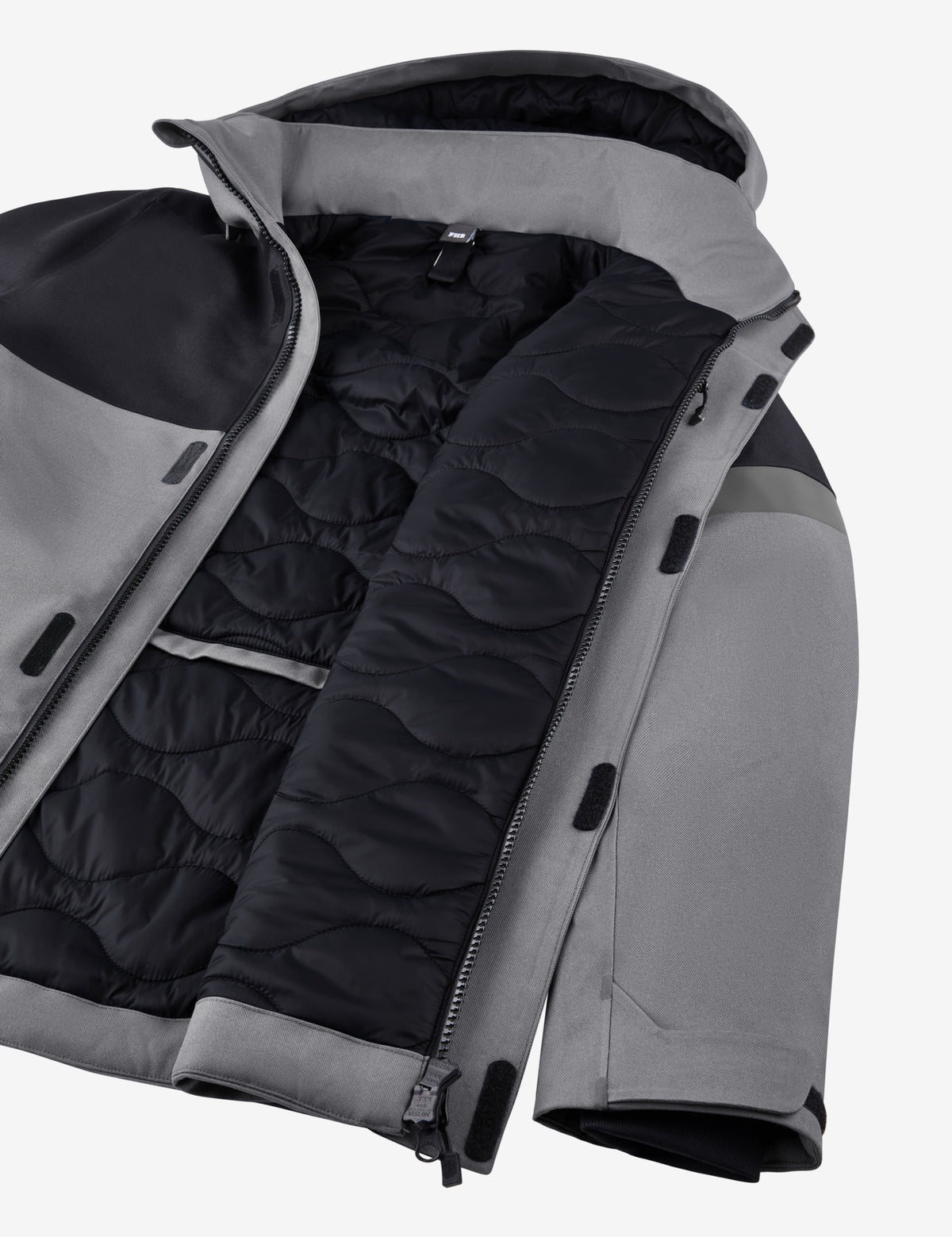 FHB Winterjacke ADRIAN 80236 Grau/Schwarz – Wasserdicht
