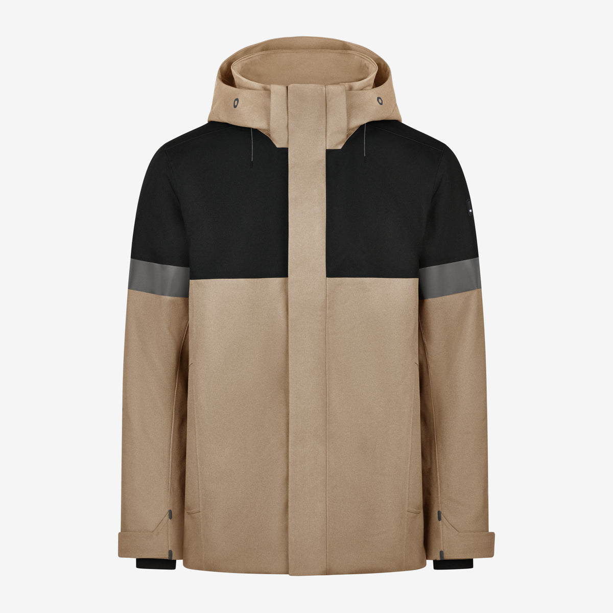 FHB Winterjacke ADRIAN 80236 Beige/Schwarz – Wasserdicht