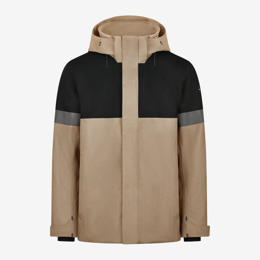 FHB Winterjacke ADRIAN 80236 Beige/Schwarz – Wasserdicht